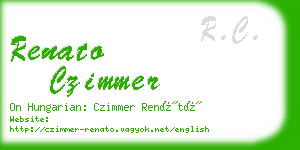 renato czimmer business card